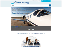 Tablet Screenshot of moseraviation.com